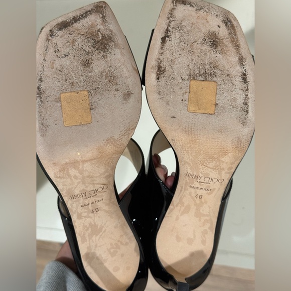 Jimmy Choo Hira 85 Patent Leather Sandals - Picture 3 of 3